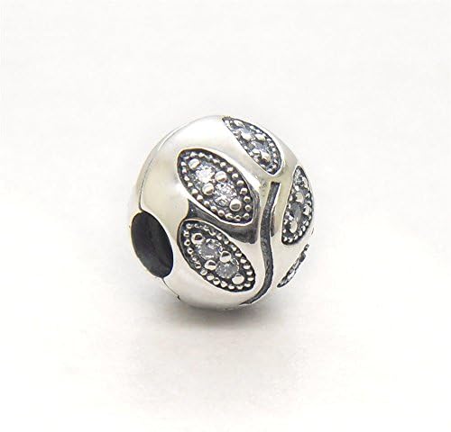 Lotus Flower Clip Lock Charm Authentic 925 Sterling Silver Bead for European Charm Bracelet
