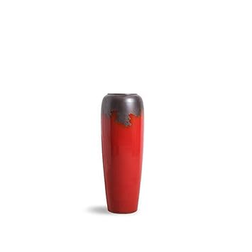 Amazon Com Chinese Ceramic Ornaments Floor Large Vase Red Dried
