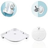 GloryBear Baby Monitor Camera Corner Shelf - for Crib, Wall Mount by Sticker, fits Infant Optics, Babysense, Motorola, Summer Infant, Hello Baby and other Universal Monitors (Bundle)