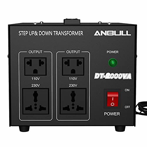 Anbull 2000 Watt Voltage Converter Step Up Down Transformer