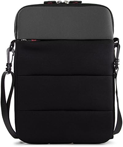 EnvyDeal Kroo ASUS EeeBook 11.6", Asus Transformer Book T302CA 2-in-1, Transformer 3 T305CA/3 Pro T303UA 2-in-1 12.6" Tablet Laptop Sleeve Case | Black/Gray Slim Messenger Crossbody Bag