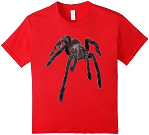 unisex-child Tarantula Spider Novelty Gift Shirt 6 Red