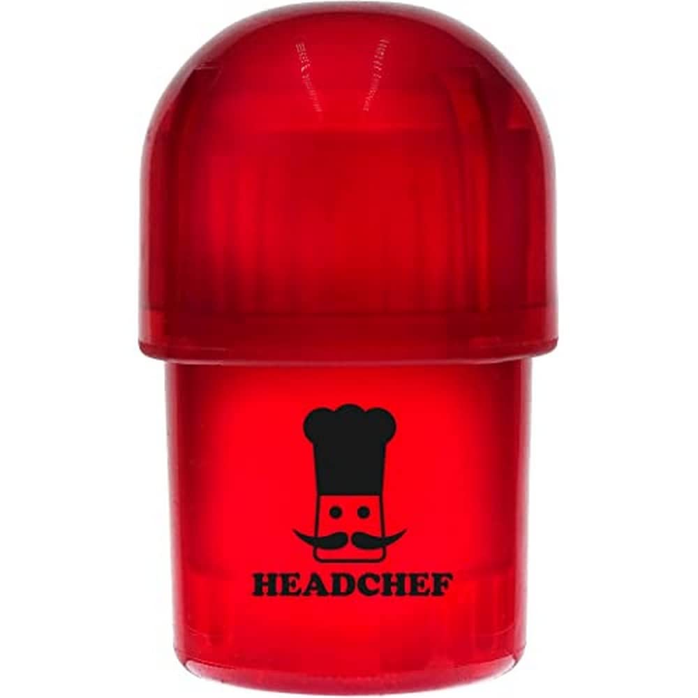 Headchef Plastic POD Herb Storage & Grinder Combi, Red
