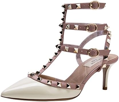 Kaitlyn Pan Studded Slingback Kitten Heel Leather Pumps