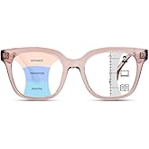 ZESAKER Progressive Multifocus Reading Glasses for Women Men Oversized Anti Blue Light Blocking Readers Square Eyeglasses