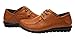 Passionow Christmas Women Retro Genuine Leather Casual Shoes(9 B(M) US, Tan)