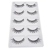 Start 5 Pair Crisscross Natural Make Up Long Soft Dense False Eyelashes