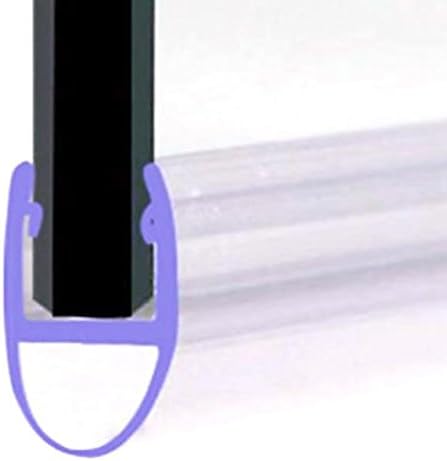 SEAL002-P Essentials B Type Shower Screen Door Seal-8-10mm Glass Up to 7mm Gap, Clear