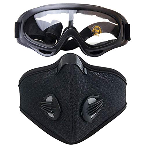 image for WalkingMan Skull Airsoft Mask and Goggles - Tactical Half Lower Face M