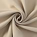 Rose Home Fashion Elegance Blackout Sidelight Panel Curtains 25W by 72L Inches-Side Lights Front Door Curtain/Panel-Beige(25x72)
