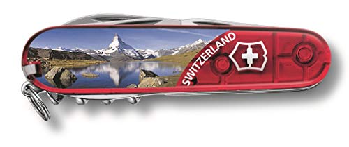Victorinox Schweizer Taschenmesser, Climber, Multitool, Swiss Army Knife, 14 Funktionen, Klinge, Korkenzieher, Matterhorn