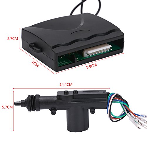 4 Doors Central Lock Kit, Universal Car Central Power Door Lock/Unlock Kit Remote Locking Security System DC 12V
