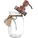 Mason Jar Soap Dispenser - Kitchen & Bathroom, Farmhouse Decor - 16 Oz, Stainless Steel - Rustproof Copper Pump