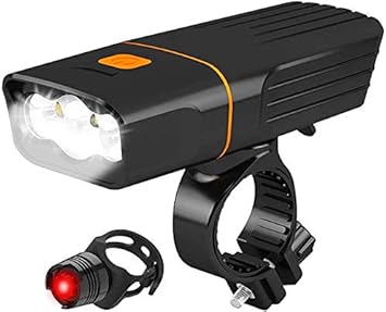 Amazon 自転車ライト 自転車ヘッドライト 2600ma モバイルバッテリー機能 T6 Led電球３個 高輝度 10ルーメン 300メートル以上照射 3モード照明調節 Ipx6防水 防災用品 Led懐中電灯兼用 テールライト付き Led自転車ヘッドライト Pse認証済 日本語説明書 Oiwai