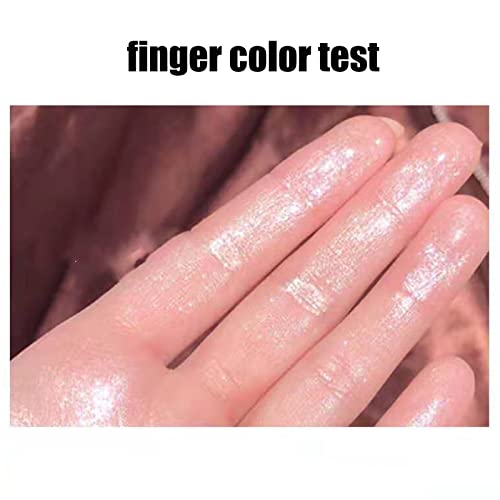 Diamond Highlighter Glitter Diamond White Shimmer Fluorescent Face Highlighter Make-up-Palette für Gesicht und Körper für ein einfaches Bühnen- und alltägliches langanhaltendes Make-up (diamantweiß)