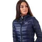EA7 Emporio Armani Active Women's Train Core Hoodie Jacket, Navy Blue, Medium