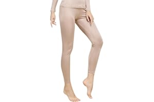 Women Mulberry Silk Thermal Long Johns Underwear Bottom Lightweight Silk Leggings Base Layer Pants