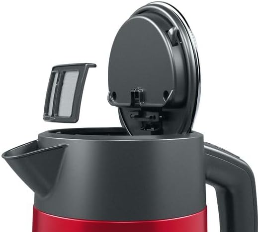 DesignLine - Chaleira (1,7 l) Frente brilhante. vermelho