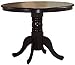 Brannan Round Single Pedestal Dining Table Cappuccino 101081