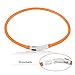 fashionandcool Led Dog Collar, USB Rechargeable, Glowing Pet Dog Collar Light for Night Walking Safety, Water Resistant Flashing Light Up Dog Necklace for Small, Medium, Large Dogs, Orange