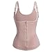 Eleady Women's Underbust Corset Waist Trainer Cincher Steel Boned Body Shaper Vest with Adjustable Straps (L, Beige)