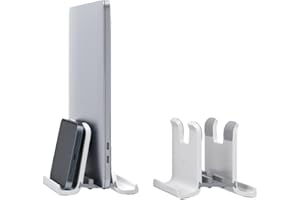 Hagibis Vertical Laptop Stand Desktop for Desk Gravity Locking Holder Dock Save Space Improves Airflow for MacBook Pro, Mac M