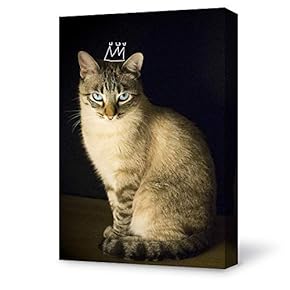 Canvas Wall Art Queen Cat Modern Home Decor Canvas Painting Wall Decoration for Bedroom Living Room - 12x18 inches