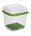 Rubbermaid FreshWorks Produce Saver Food Storage Container, Medium, 6.3 Cup, Green