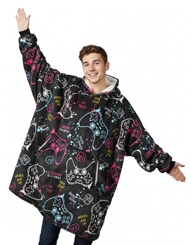 Huglanket Gamer Wearable Blanket Hoodie