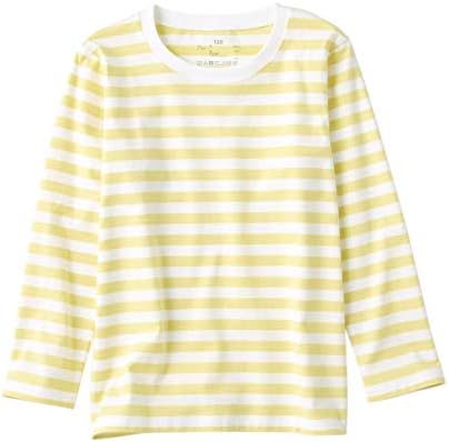 無印良品 インド綿天竺編み長袖tシャツ キッズ