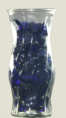 Classic Glass Gems for Vase Filler, Table Scatter and Beautiful Accents (28-32mm, Cobalt Blue) - Thumbnail 2