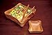 Pacific Merchants Acaciaware 16.5- by 5.5-Inch Acacia Wood Oval Baguette Serving Tray