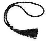 100 Floss Bookmark Tassels (Black)