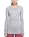 CRZ YOGA Women's Seamless Athletic Long Sleeves Sports Running Shirt Breathable Gym Workout Top