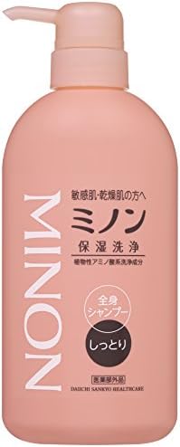 Minon Full Body Shampoo, Moisturizing Type, 15.2 fl oz (450 ml)