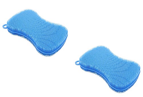 Kuhn Rikon Silicone Scrubber (Blue, 2pk)