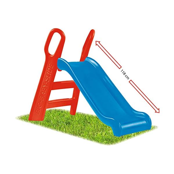 BIG - Baby Rutsche - 118cm lange Rutschbahn, TÜV geprüft, Nutzung für den Hausgebrauch, rot-blaue Rutsche für drinnen… – Bild 3