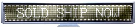 Programmable Scrolling SMD Dot Matrix LED Mini Advertisement Display (16x128 pixels, 3.0 pitch) White