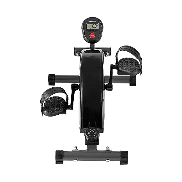 SportPlus-SP-HT-0001-Mini-Exercise-Bike-Incl-Training-Computer-High-quality-Quiet-Magnetic-Resistance-8-Resistance-Levels-Mini-Cycle-Bike-for-Seniors-Leg-Trainer-for-Home-Use-and-Office SportPlus Leg Trainer for Home & Office, available with Bluetooth Mini Exercise Bike