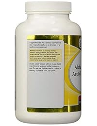 vitacost Alpha Lipoic Acid & acetilo L-CARNITINE HCL – -1.600 mg por Servir – 240 Cápsulas por...
