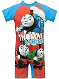Thomas and Friends Boys' Thomas The Tank Engine Swimsuit Multicolor Size 4