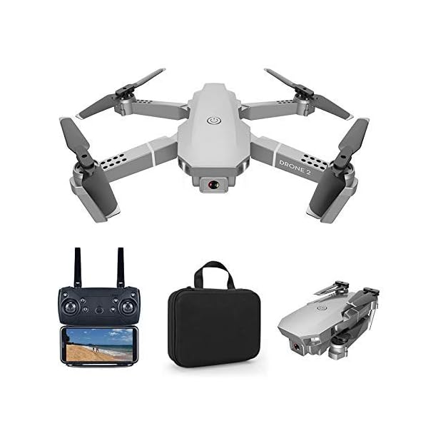 Greaked E68 Fernbedienung Verbesserte Drohne Weitwinkel 4K 720P 1080P HD Kamera Quadcopter Faltbar WiFi FPV Vierachsen…