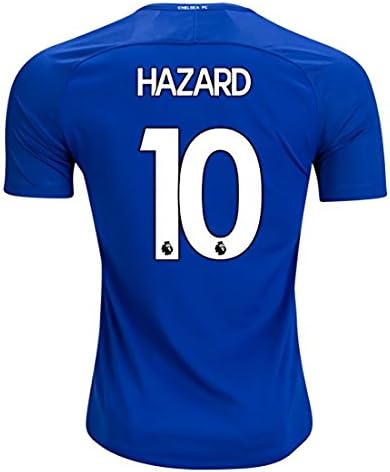 NroaL 2017/2018 Hazard #10 Chelsea Home Soccer Jersey Men's Color Blue Size L