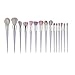OVERMAL 15PCS Make Up Foundation Eyebrow Eyeliner Blush Cosmetic Concealer Brushes
