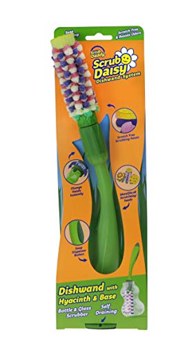 Scrub Daddy – Scrub Daisy Dishwand System - Scratch Free and Odor
Resistant Head with Soap-Dispensing Wand and Self-Draining Base - The
Hyacinth Bottle & Glass Scrubber Scrub Daddy – Scrub Daisy Dishwand System - Scratch Free and Odor
Resistant Head with Soap-Dispensing Wand and Self-Draining Base - The
Hyacinth Bottle & Glass Scrubber