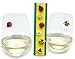 Simply Charmed Magnetic Wine Glass Charms with Bee, Strawberry and Flowers Set of 6 Fun Drink Markers or Cocktail Identifiers