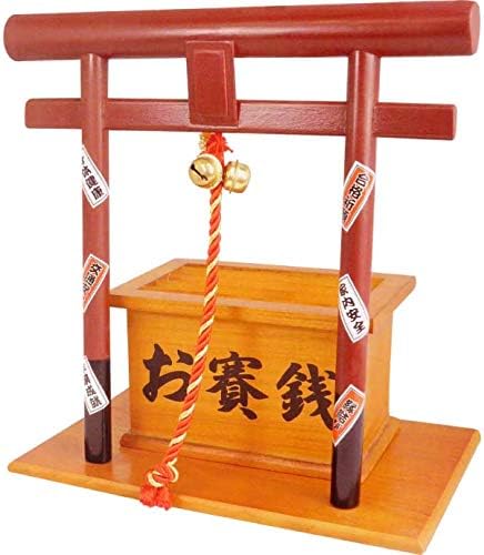 開運祈願 鳥居付き賽銭箱 貯金箱