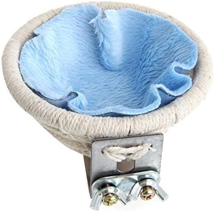 MEISO Cotton Rope Bird Breeding Nest Bed for Budgie Parakeet Cockatiel Parakeet Conure Canary Finch Lovebird and Small Parrot Cage Hatching Nesting Box - Image 5