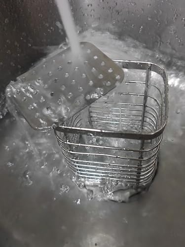 Ice Scoop with Holder Ice Scooper Holder & Ice Scoop 2PCS Set Ice Maker Scoop Holder Scooper Accessory for Frigidaire Counter Top Ice Makers and Machines Kitchen Freezer, Easy Clean Small 8 in Scoop