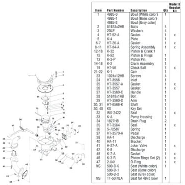 Amazon Com Groco Parts For K H Toilet Spring Assy F K Toilet Sailing Equipment Sports Outdoors